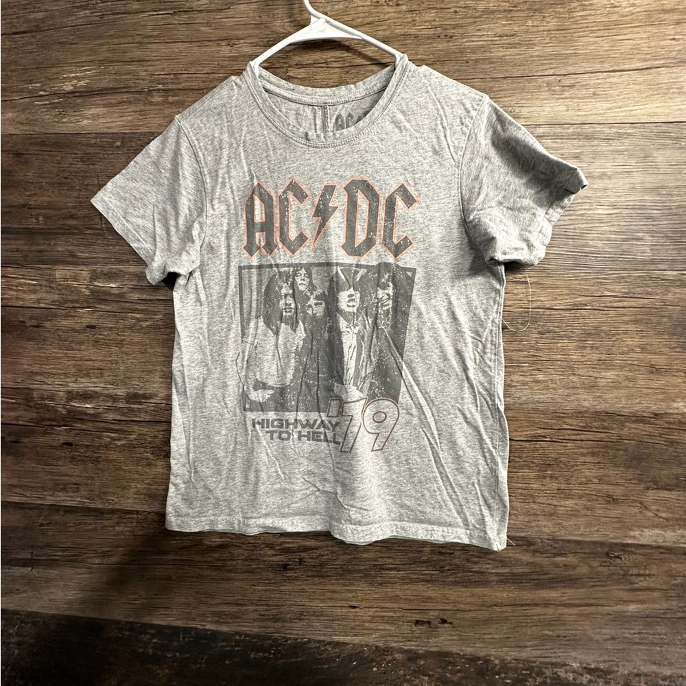 AC/DC Gray Short Sleeve Tee